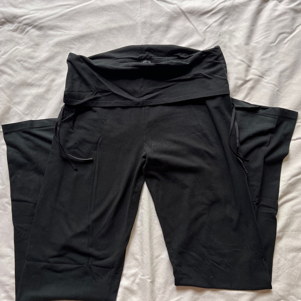 Victorias Secret Black Flared Yoga Pants